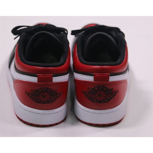 Air Jordan 1 Low Red/Black/White Alternate Bred Toe Worn Once w/ Box Men's US 11 - Picture 7 of 14